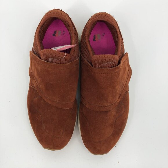 New Balance Brown White Athletic Sneakers | Pull On Closure main image 6